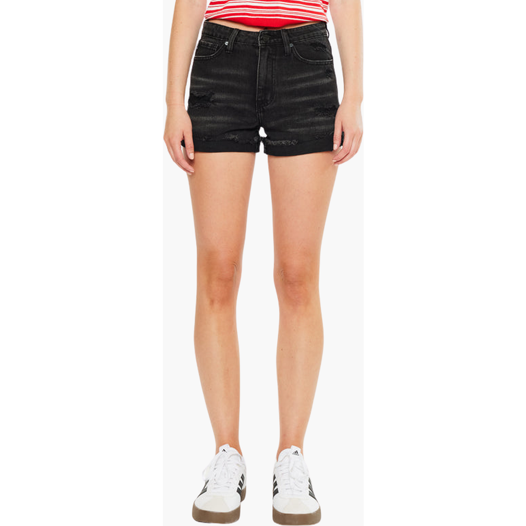 Kancan Kaya High Rise Shorts In Black