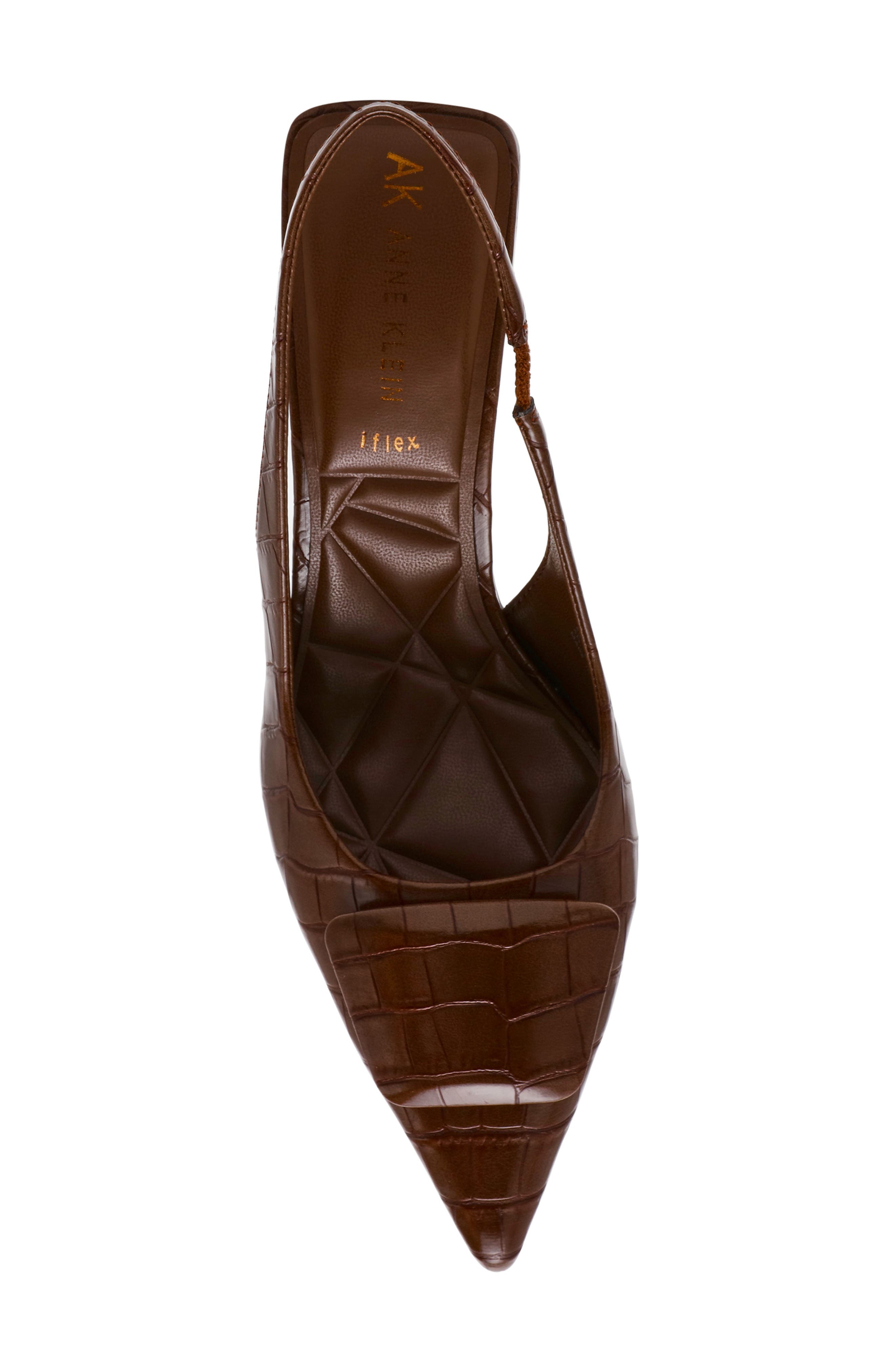 Ilani Slingback Pump, Alternate, color, BROWN CROCO PU