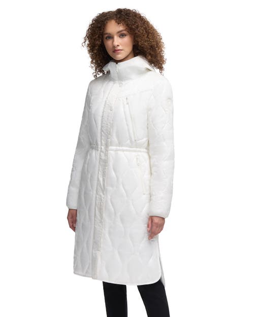 Pajar Sterling Onion Quilted Longline Anorak In White