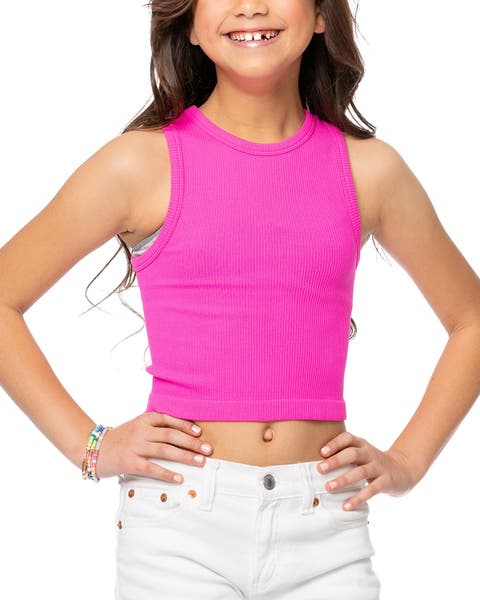 Ribbed crop tank top - Big Kid