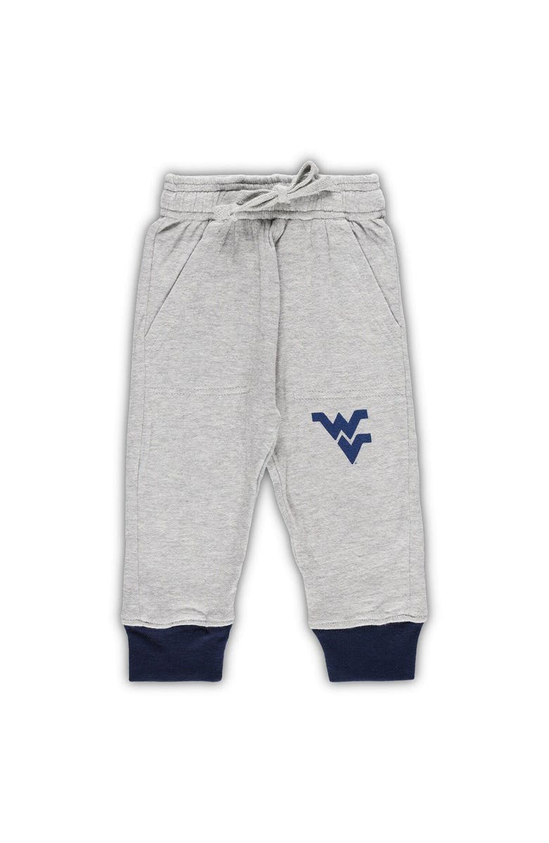 Wes & Willy Infant Wes & Willy Heather Gray West Virginia Mountaineers Jie Jie Long Sleeve Bodysuit & Pants Set, Alternate, color, Heather Gray