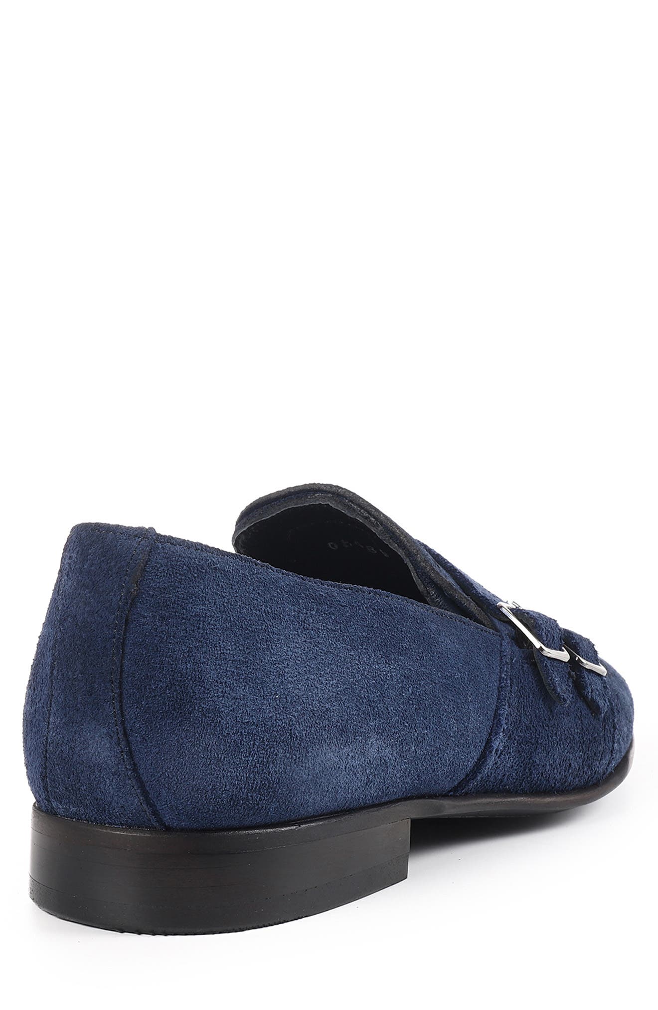 Nexus Kiltie Fringe Monk Shoe, Alternate, color, NAVY BLUE
