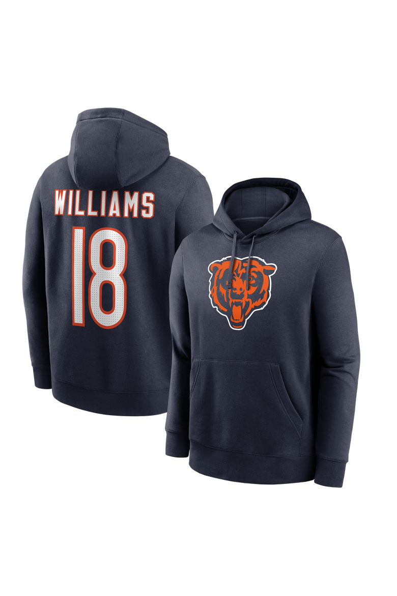 Men's Nike Caleb Williams Navy Chicago Bears Name & Number Hoodie, Main, color, Navy