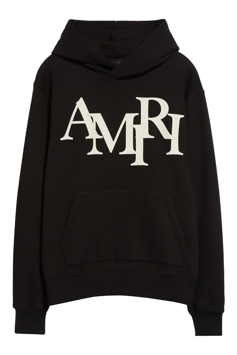 Oversize Staggered Logo Pullover Hoodie (Men) | Nordstrom