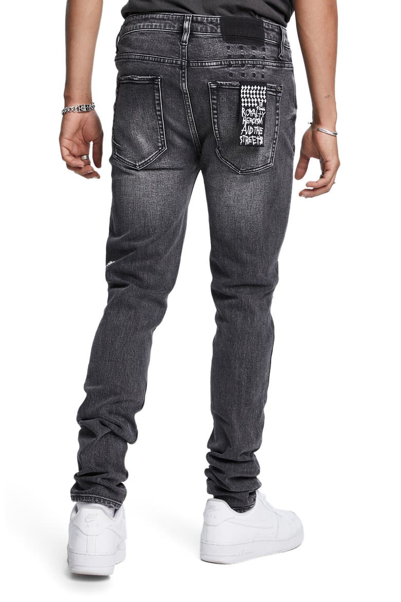 Van Winkle Angst Trashed Real Straight Leg Jeans, Alternate, color, DENIM