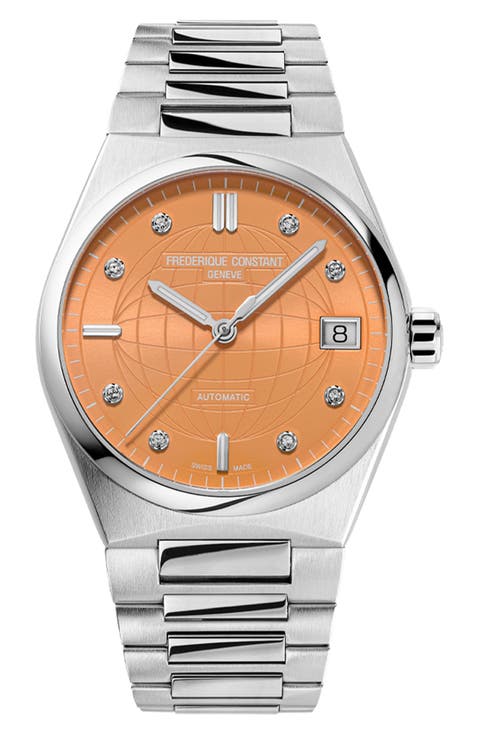 Highlife Diamond Automatic Bracelet Watch, 34mm