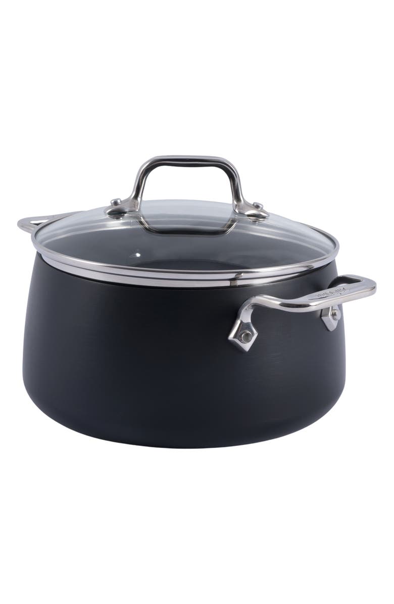 All-Clad HA1 4-Quart Nonstick Soup Pot with Lid, Main, color, Black