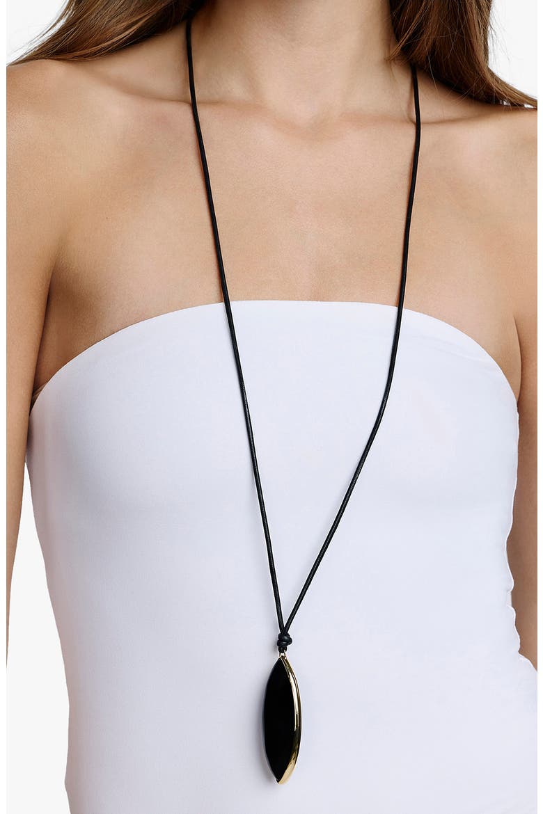 Dagger Pendant Cord Necklace, Alternate, color, SMOKEY QUARTZ
