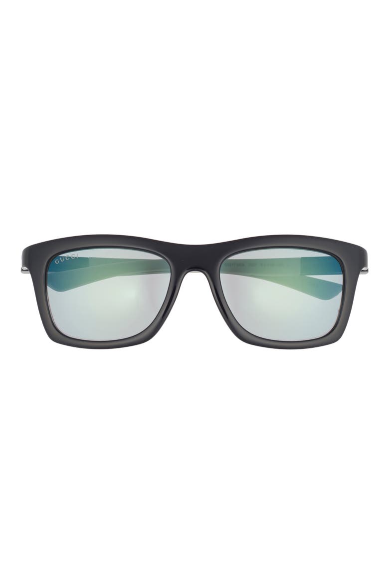 54mm Square Sunglasses, Main, color, BLACK GREY BLUE