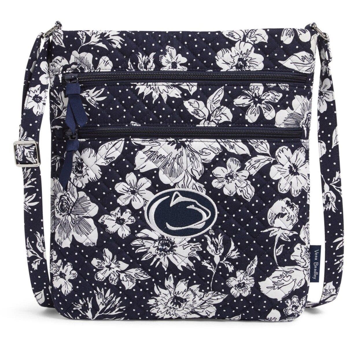 VERA BRADLEY Penn State Nittany Lions Rain Garden Triple-Zip Hipster Crossbody Bag, Main, color, 