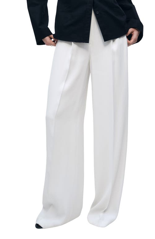 Mango Pleated Wide Leg Suit Pants