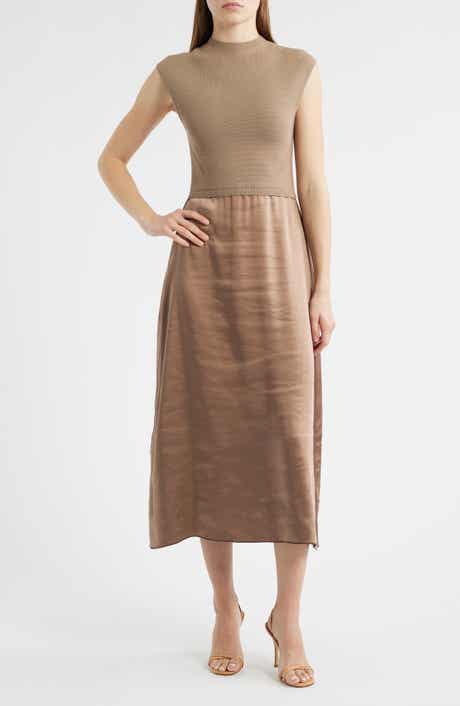 Ferdolini Mixed Media Midi Dress