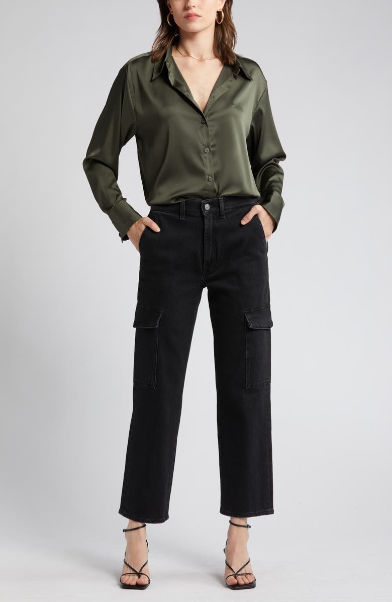 7 For All Mankind Logan Ankle Wide Leg Cargo Jeans, Main, color,