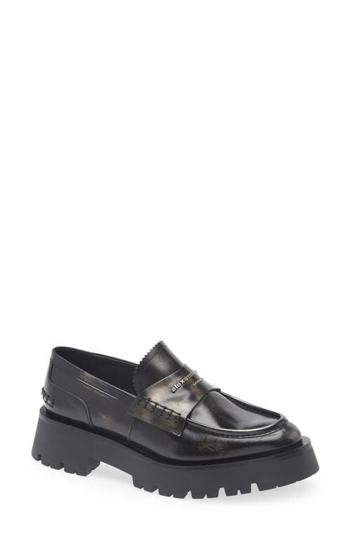 Alexander Wang Carter Lug Sole Loafer In Black