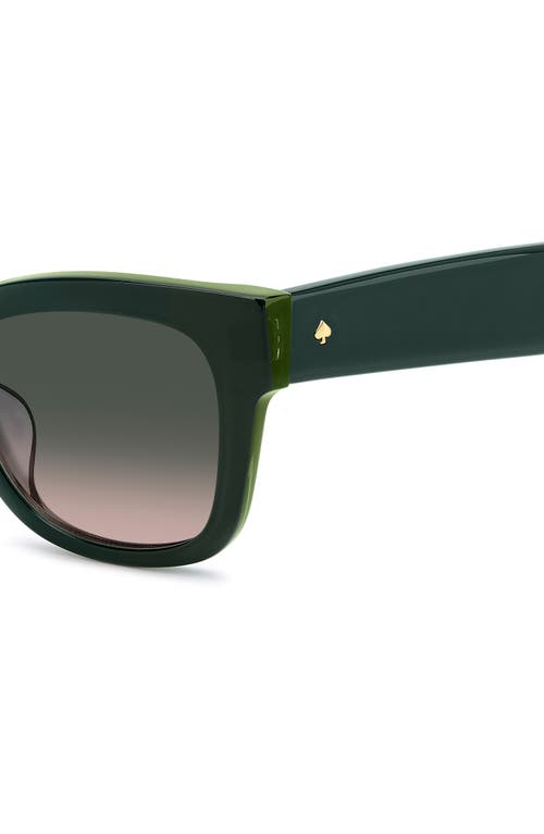 Kate Spade New York Aimee 50mm Cat Eye Sunglasses In Green