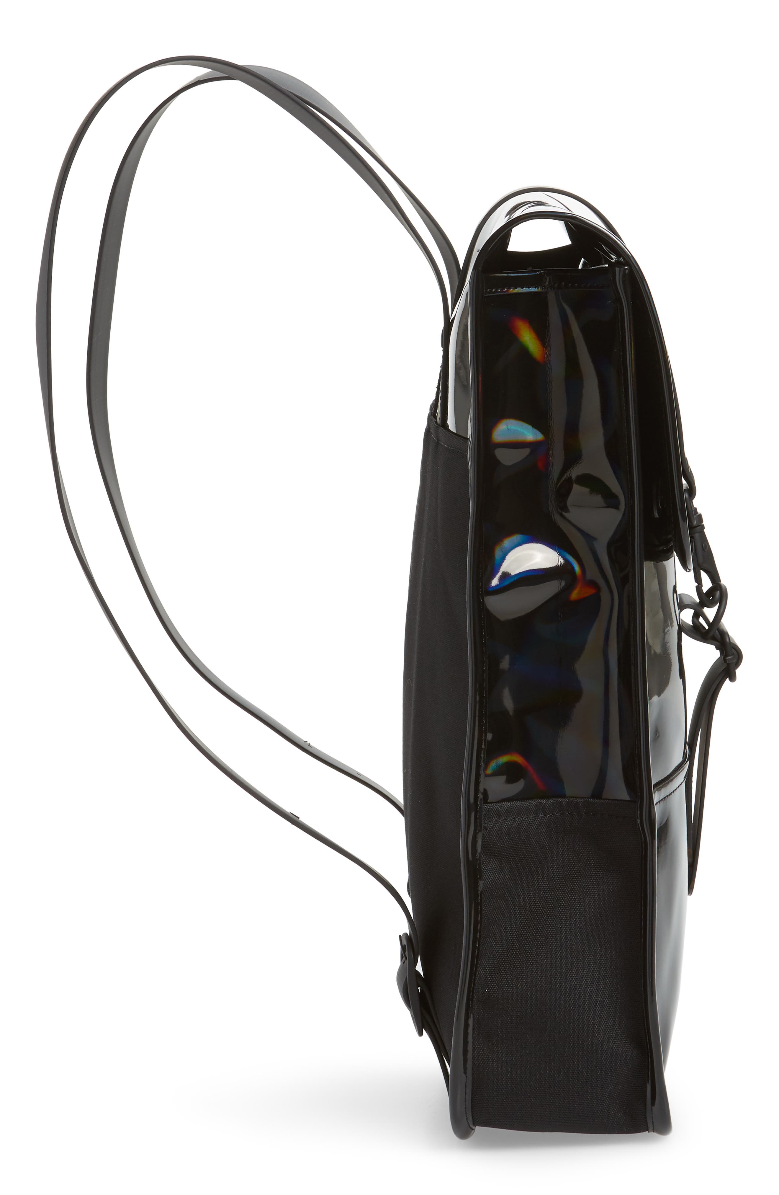 Rains Mini Waterproof Holographic Backpack, Alternate, color, 