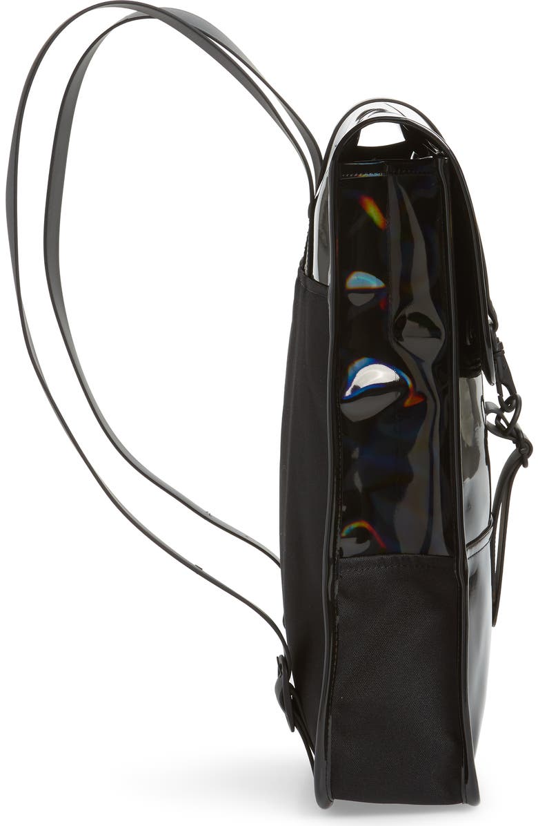 Rains Mini Waterproof Holographic Backpack, Alternate, color,