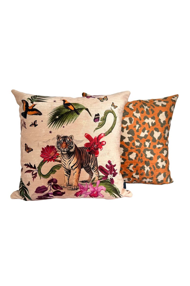 Natura Tigre Pillow, Alternate, color, Beige