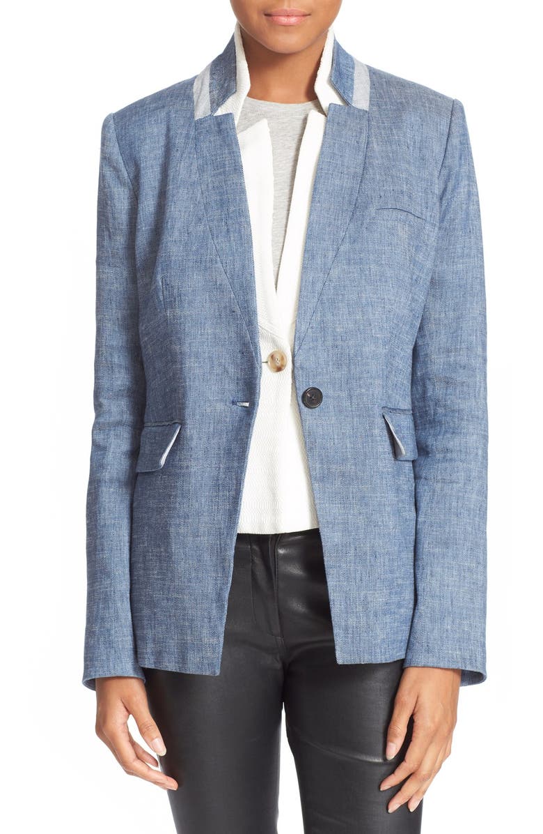 Veronica Beard 'Orchid' Jacket with Removable Dickey, Main, color, 