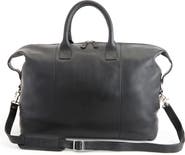 ROYCE New York Medium Leather Duffle Bag