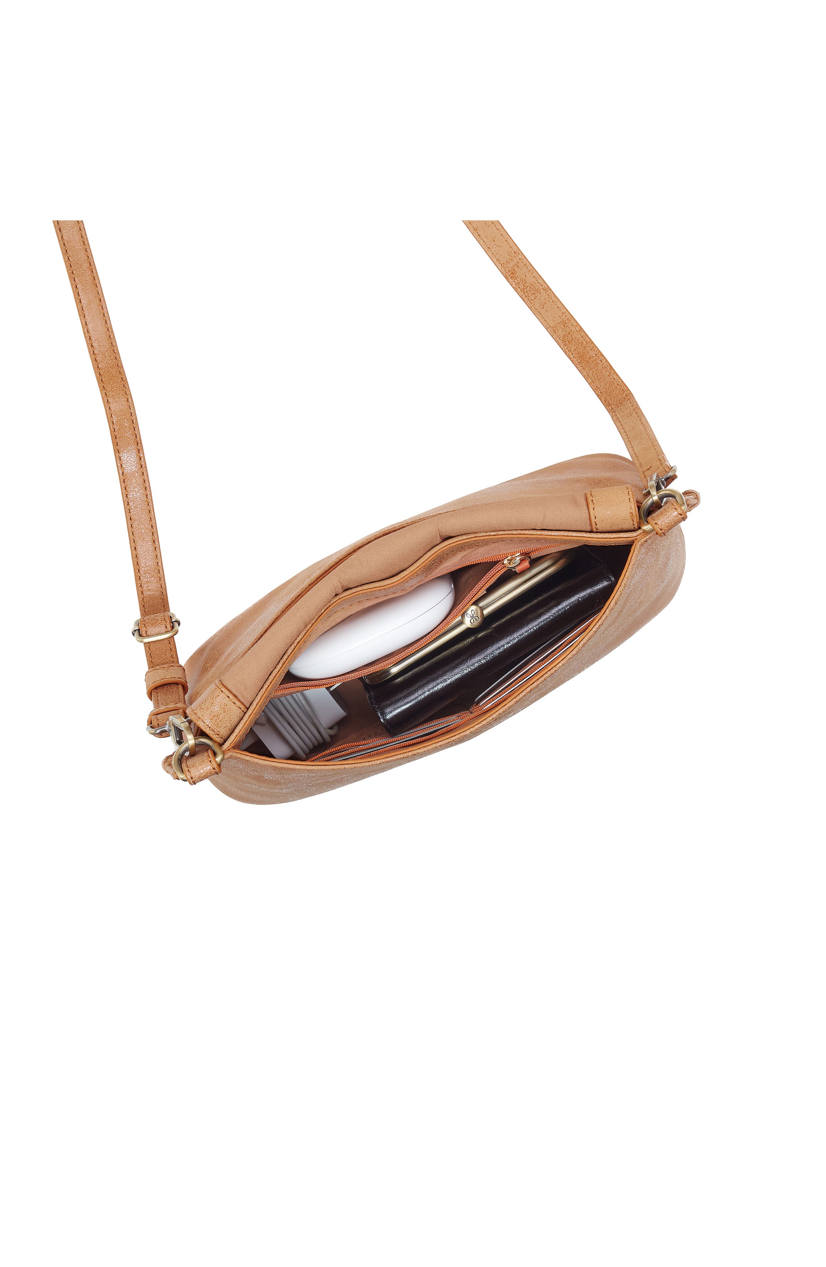 HOBO Expedition Leather Crossbody Bag, Alternate, color, Whiskey