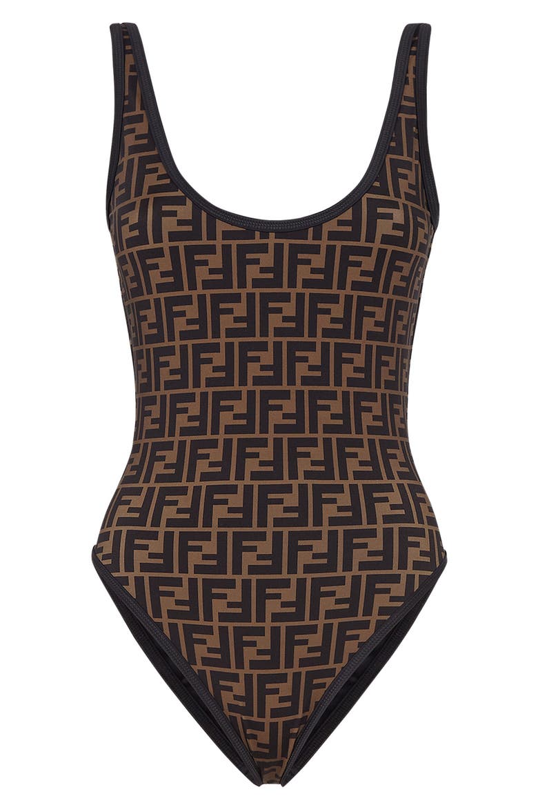 Fendi FF Reversible Logo One-Piece Swimsuit (Women) | Nordstrom