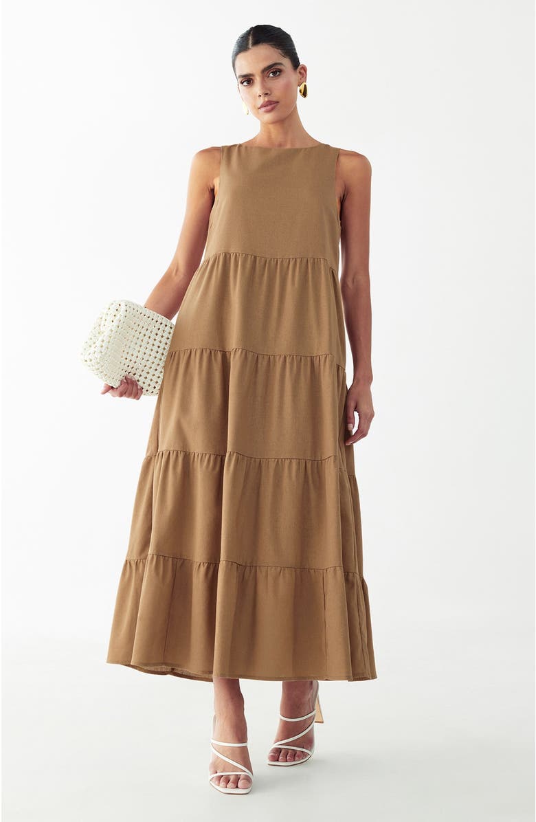 ST MRLO Byron Dress, Main, color, Cacao
