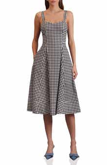 Avec Les Filles Fit and Flare Sweetheart Dress