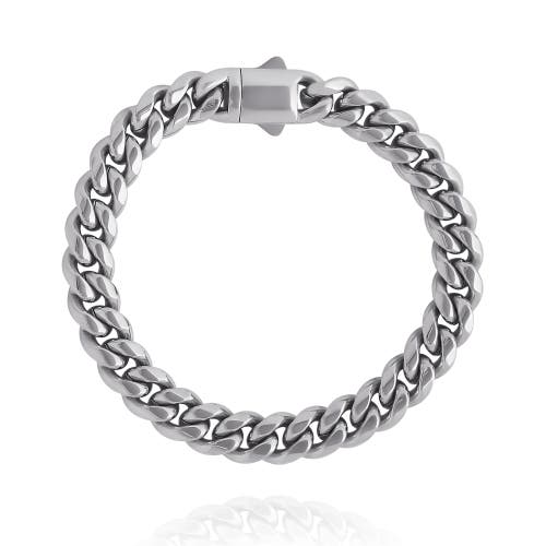 Lucky Brand Silver-tone Woven Chain Bracelet In Silver