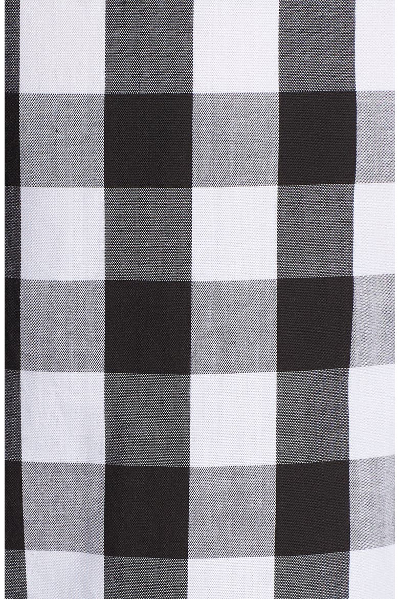 Mixed Gingham Print Wrap Dress, Alternate, color, BLACK LEXI GINGHAM