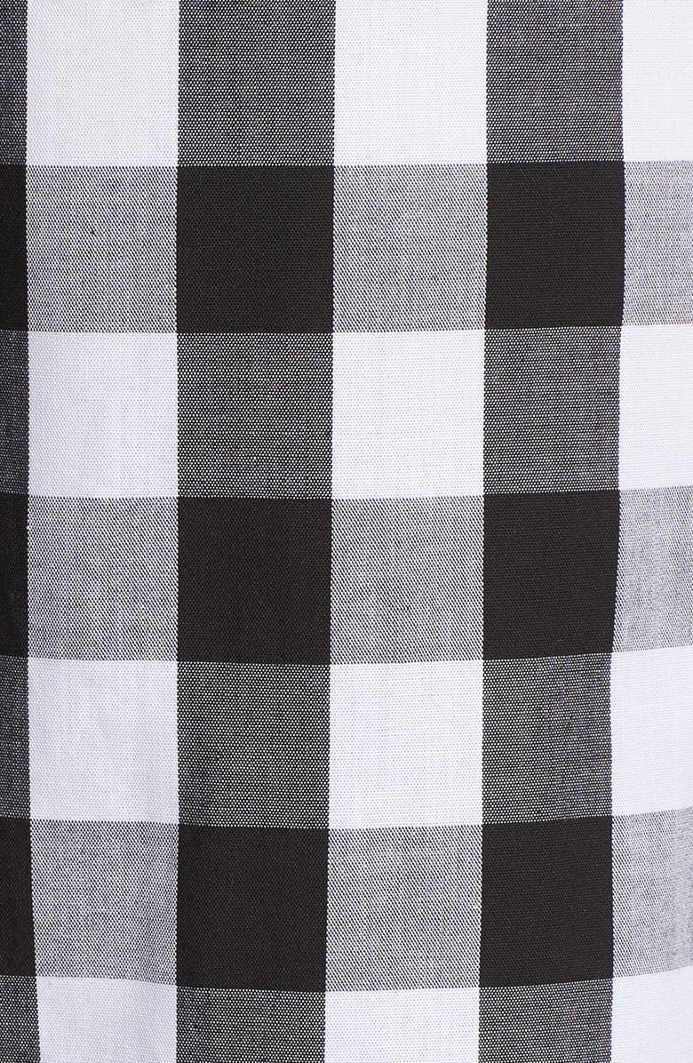 BP. Mixed Gingham Print Wrap Dress, Alternate, color,