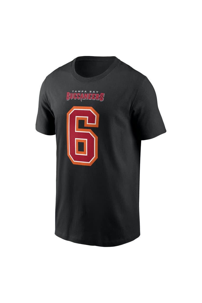 Men's Nike Baker Mayfield Black Tampa Bay Buccaneers Carbon Name & Number T-Shirt, Alternate, color, Black