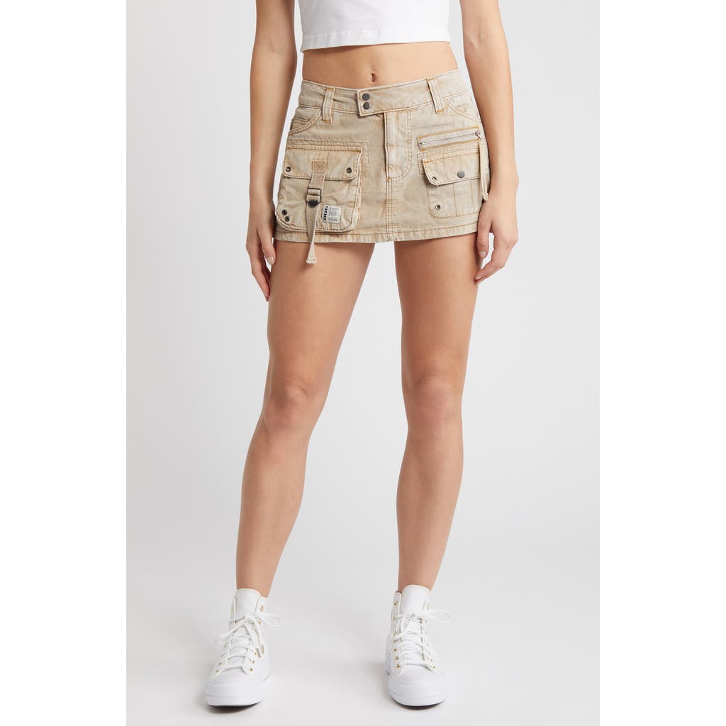 Bdg Urban Outfitters Julia Cargo Miniskirt In Cloud Grey