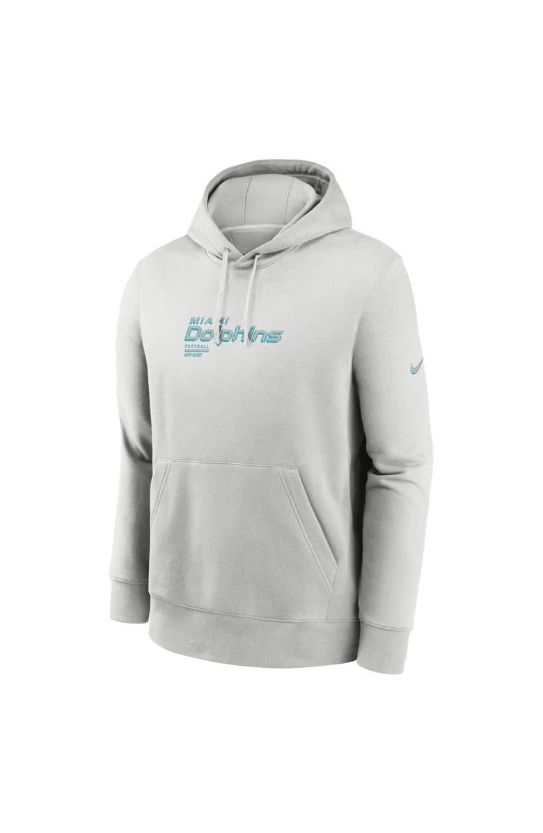 Nike Men's Nike Gray Miami Dolphins Edge Pack French Terry Club Pullover Hoodie, Alternate, color, Gray