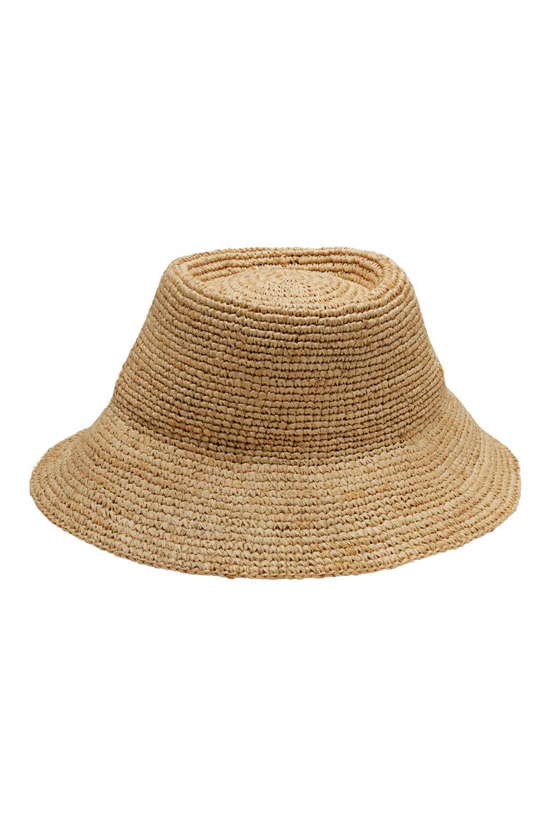 Tali Straw Bucket Hat, Alternate, color, NATURAL