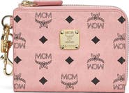 MCM Aren Card Pouch in Visetos