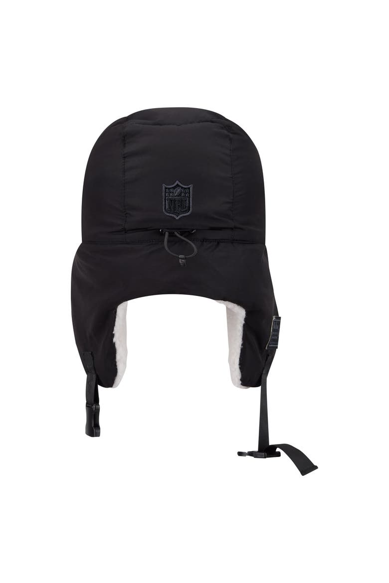 Men's New Era x Alpha Industries  Black San Francisco 49ers Puffer Quilted Trapper Hat, Alternate, color, Black