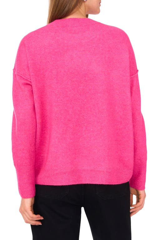 Vince Camuto Star Crewneck Sweater In Pink