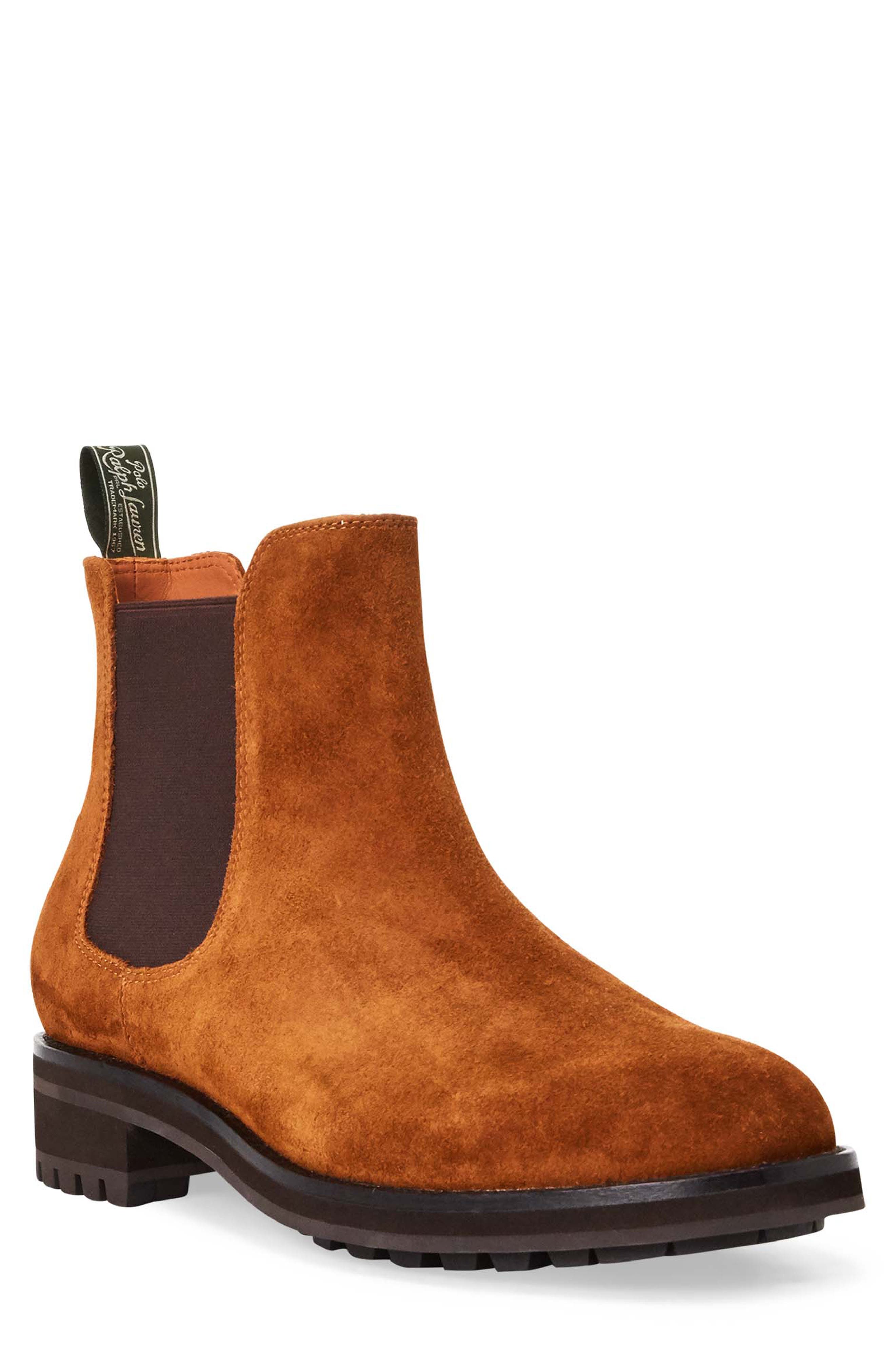Bryson Chelsea Boot, Main, color, POLO SNUFF SUEDE