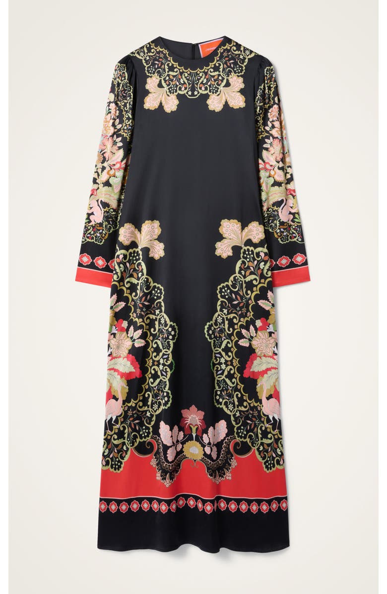 La DoubleJ Clingy Swing Dress, Alternate, color, Cornucopia Placée Black