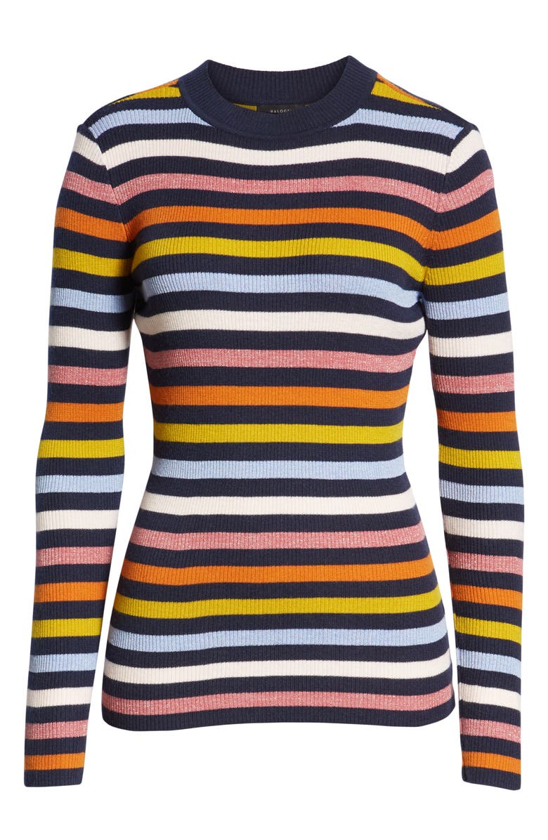 Halogen<sup>®</sup> x Atlantic-Pacific Shimmer Stripe Sweater, Alternate, color, 