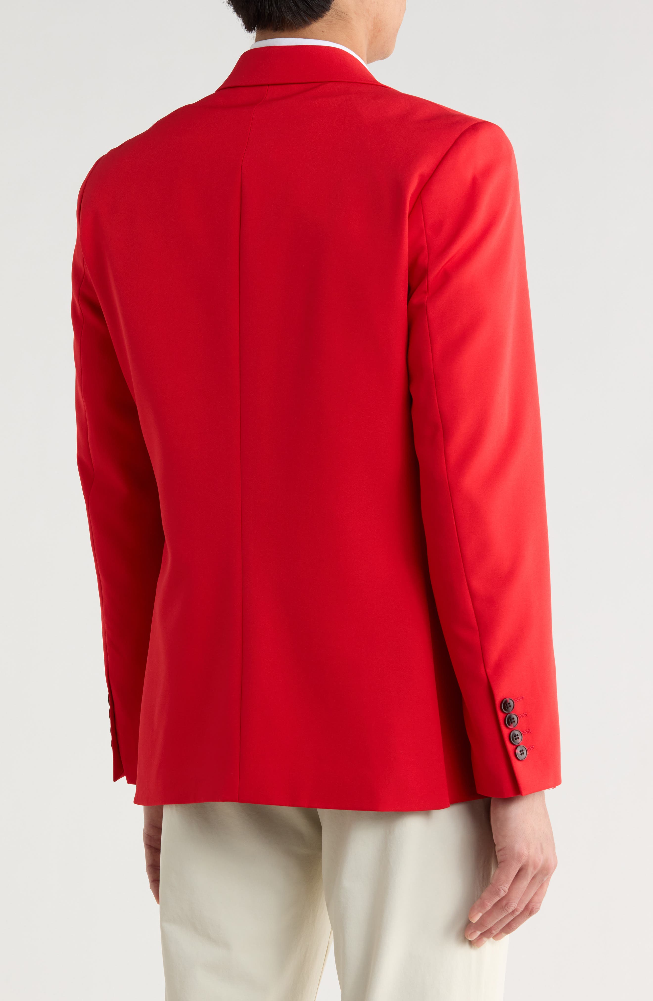 Slim Fit Cotton Blend Blazer - image 4