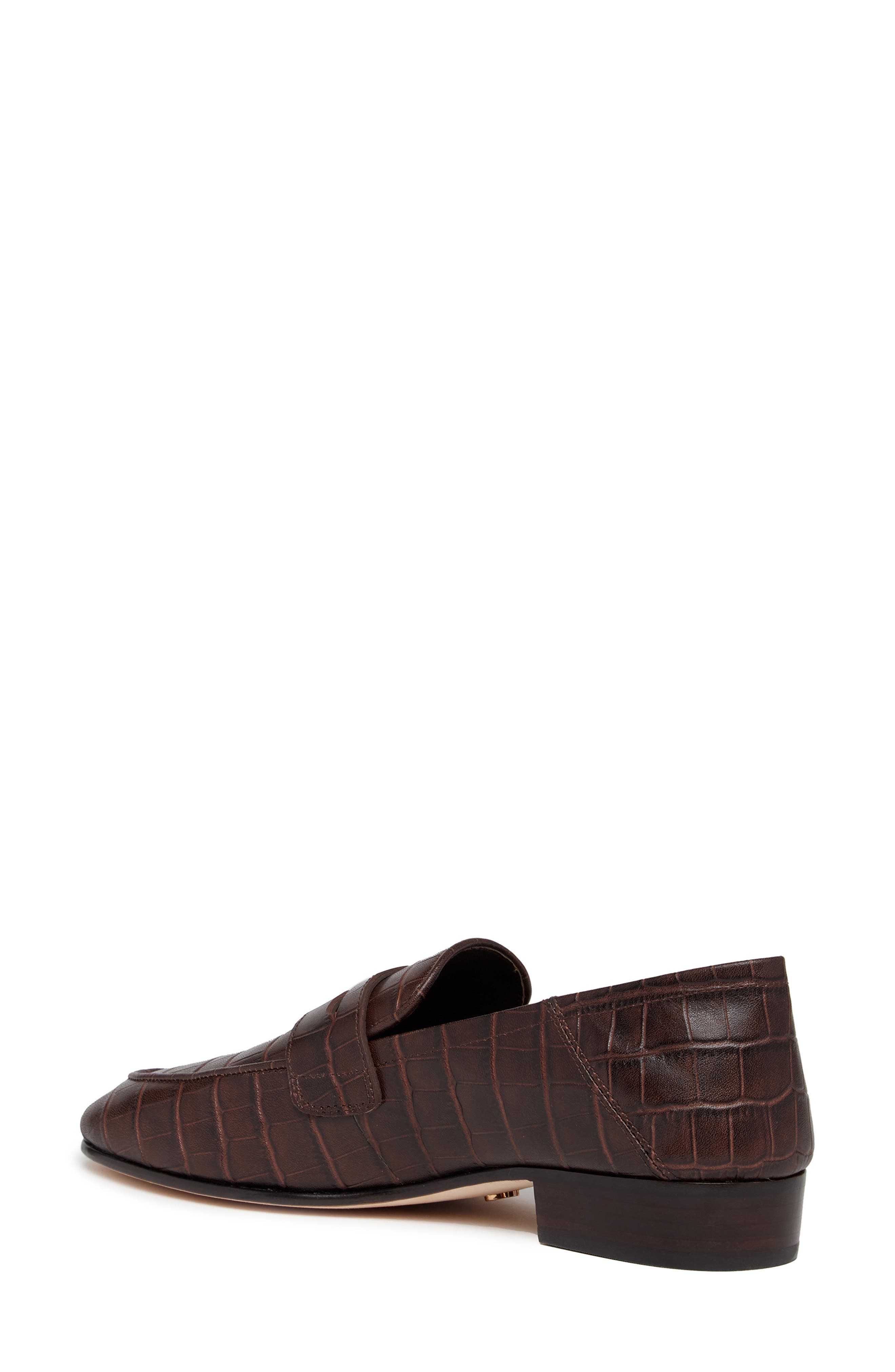 PAIGE Macall Penny Loafer, Alternate, color, Chocolate