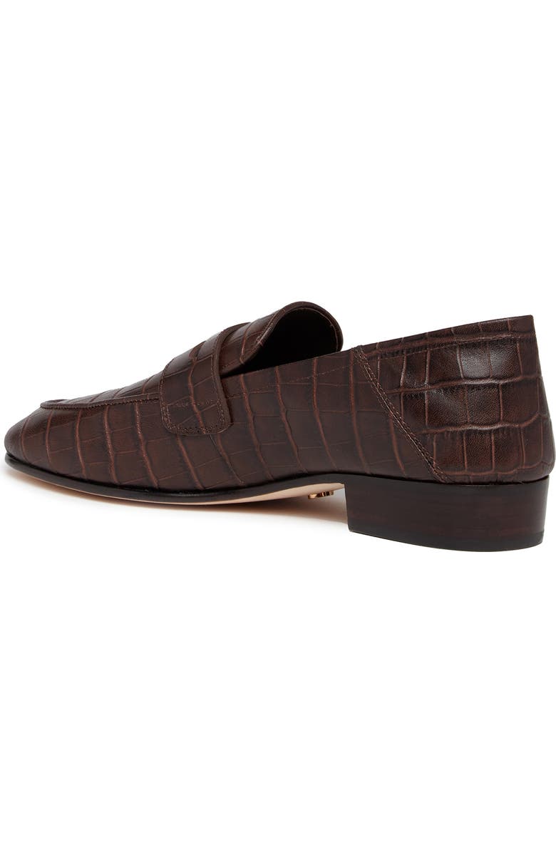 PAIGE Macall Penny Loafer, Alternate, color, Chocolate