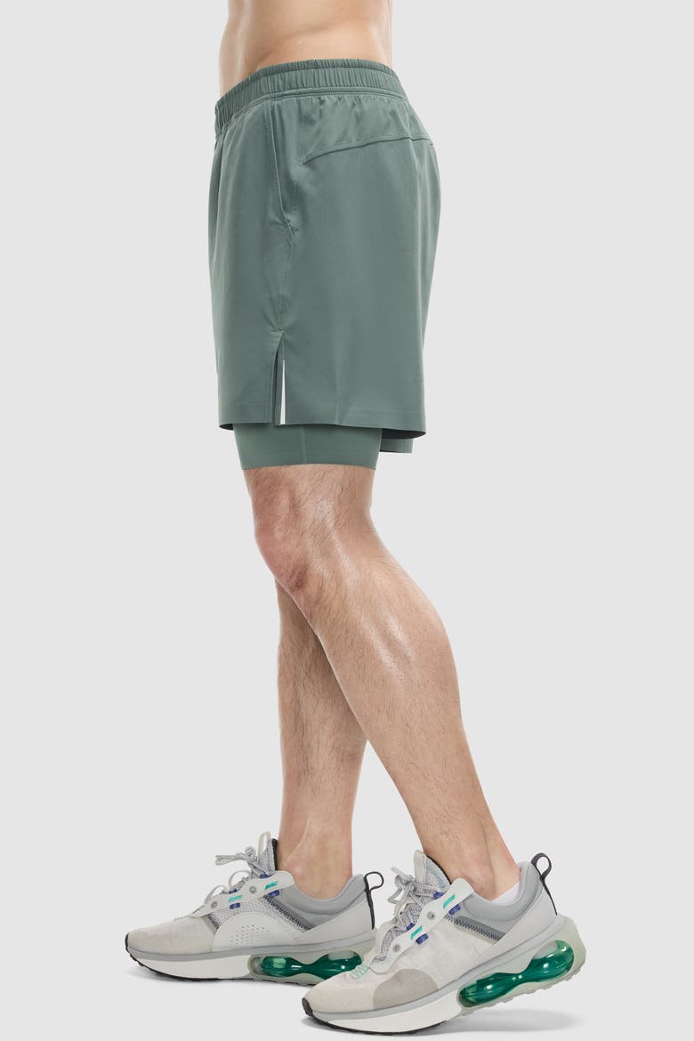 5" PaceForm Lined Run Short, Alternate, color, Soft Olive
