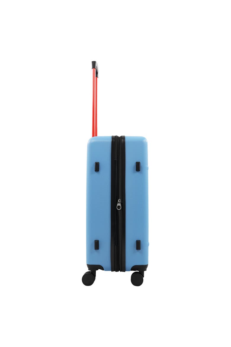Molded U 26.5" Expandable Hardside Spinner Luggage, Alternate, color, BLUE