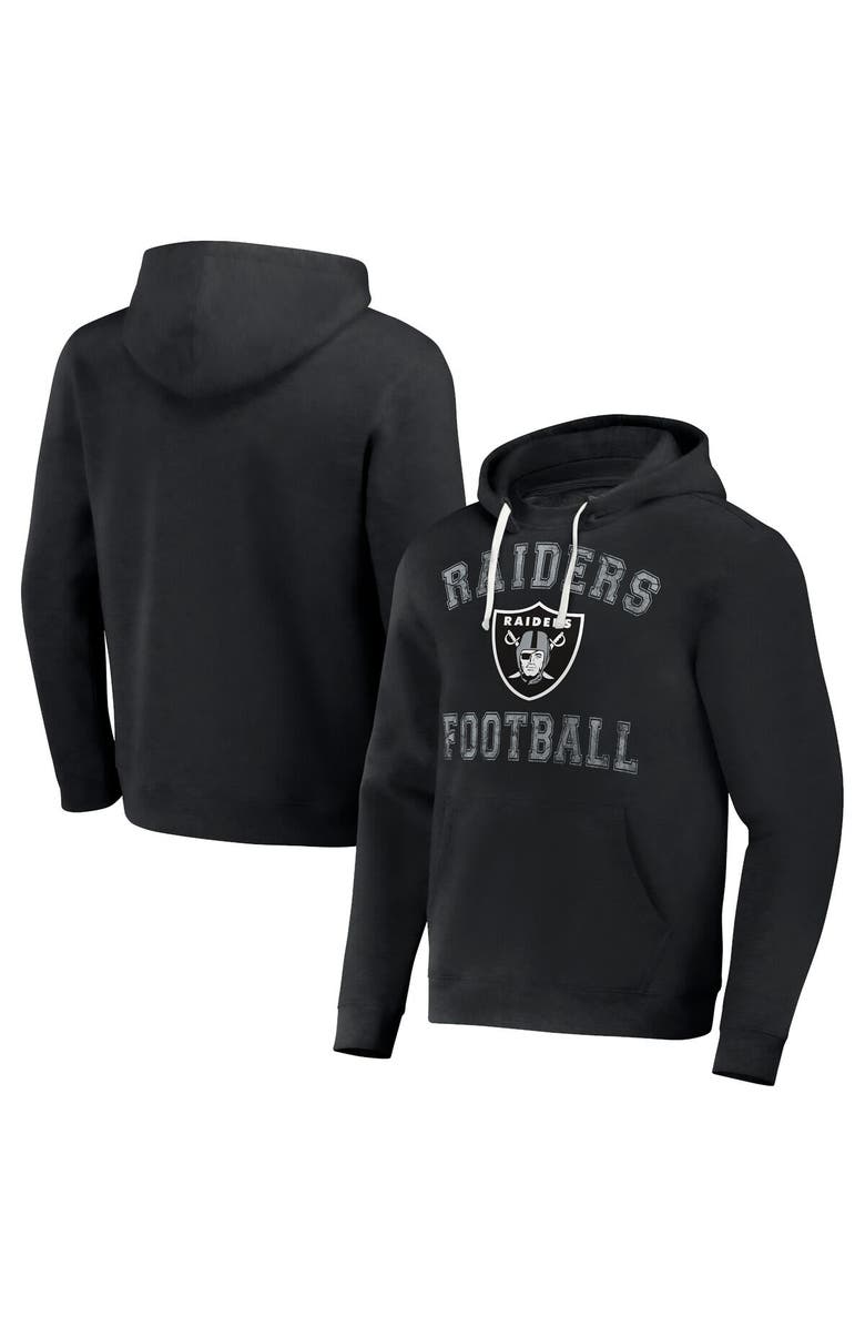 NFL X DARIUS RUCKER Men's NFL x Darius Rucker Collection by Fanatics Black Las Vegas Raiders Coaches Pullover Hoodie, Main, color, 