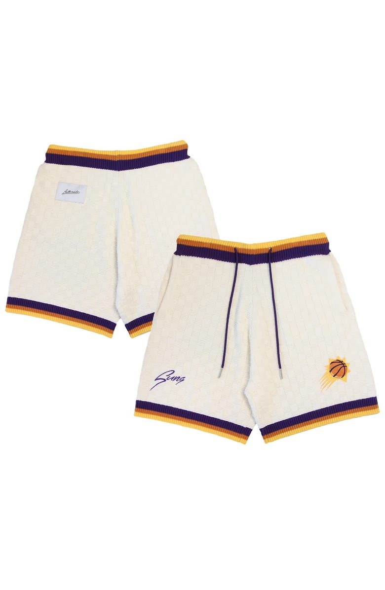 AUTHMADE Unisex Authmade Cream Phoenix Suns Solar Flare Premium Knit Shorts, Main, color, Cream
