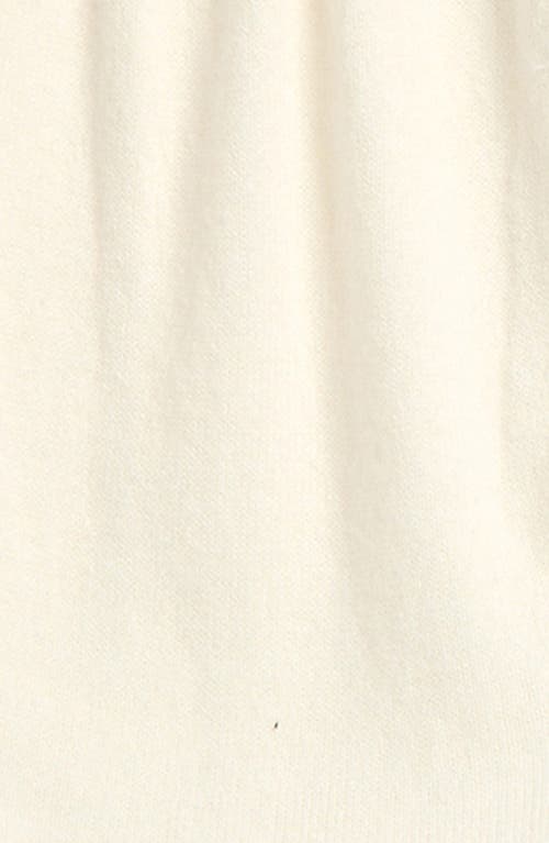 Nordstrom Pointelle Long Sleeve Sweater Romper & Socks Set In Ivory Egret