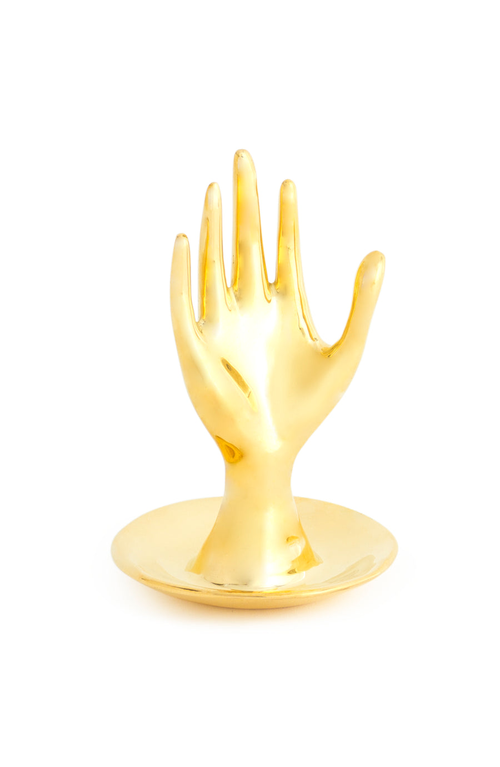 Jonathan Adler Hand Brass Ring Holder In Gold